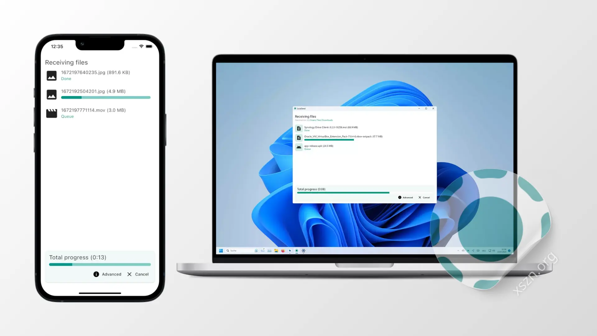 “LocalSend”屏幕截图