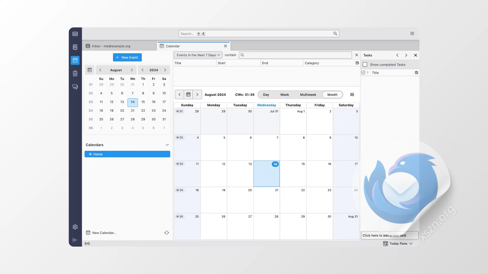 “Thunderbird”屏幕截图